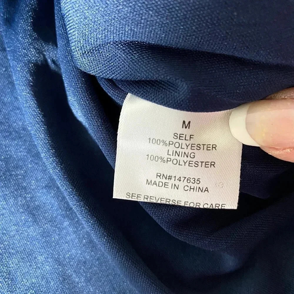 Free Generation Navy Blue Star Bell Sleeve Blouse NWT - Picture 7 of 8